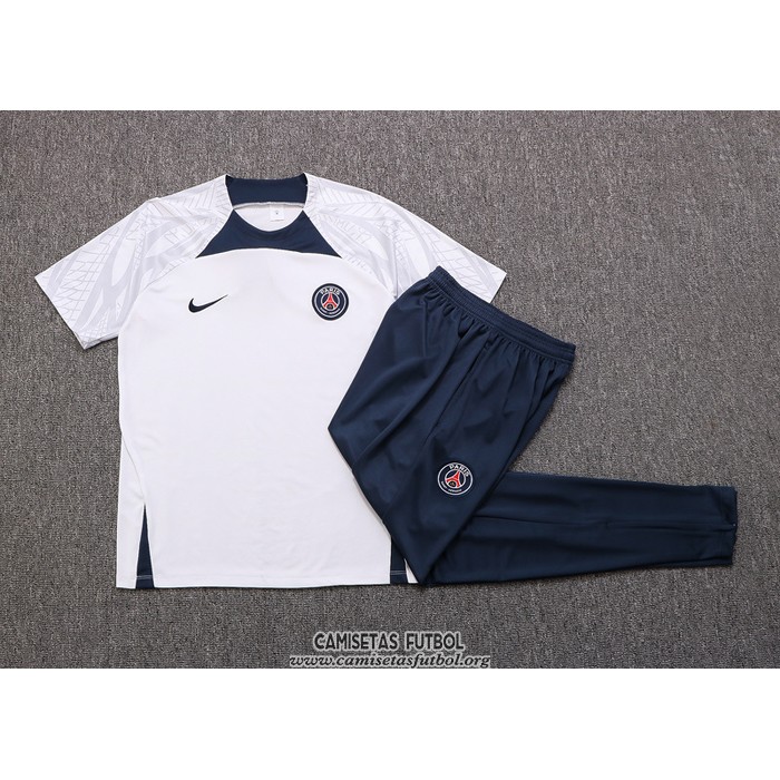 Chandal del Paris Saint-Germain Manga Corta 2022/2023 Blanco